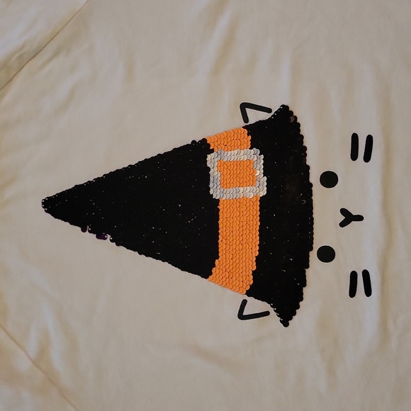 Halloween T-Shirt - Reversible Sequins - Youth Size XL - Picture 4 of 9